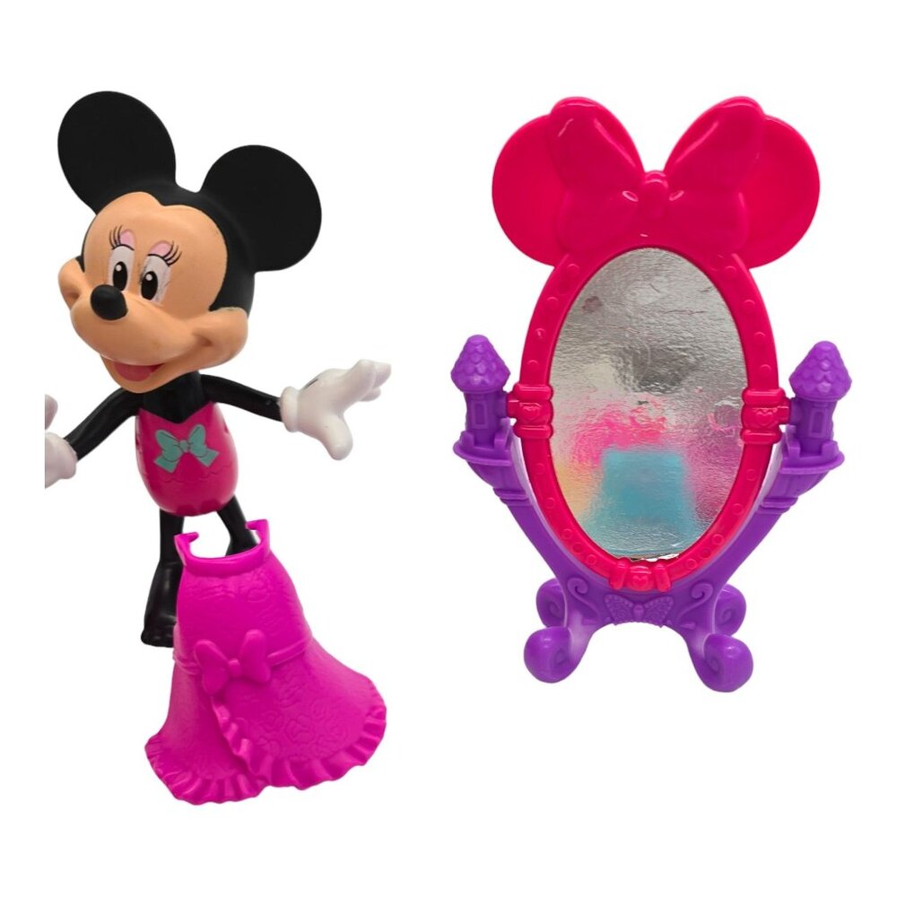 Mattel Minnie Mouse Doll Snap N Style Posable Dress Up Bow-tique Play Set of 27 - Picture 3 of 6